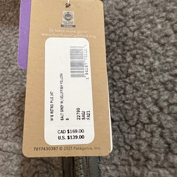 Patagonia Women's Retro Pile Jacket Full Zip NWT - Picture 7 of 7